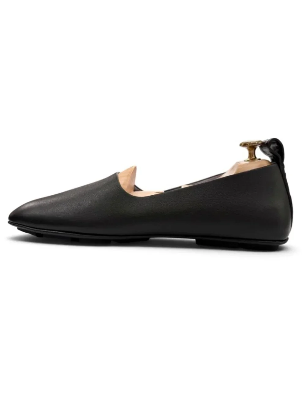 Versace Villa Leather Logo with Driving Shoes Slippon Black